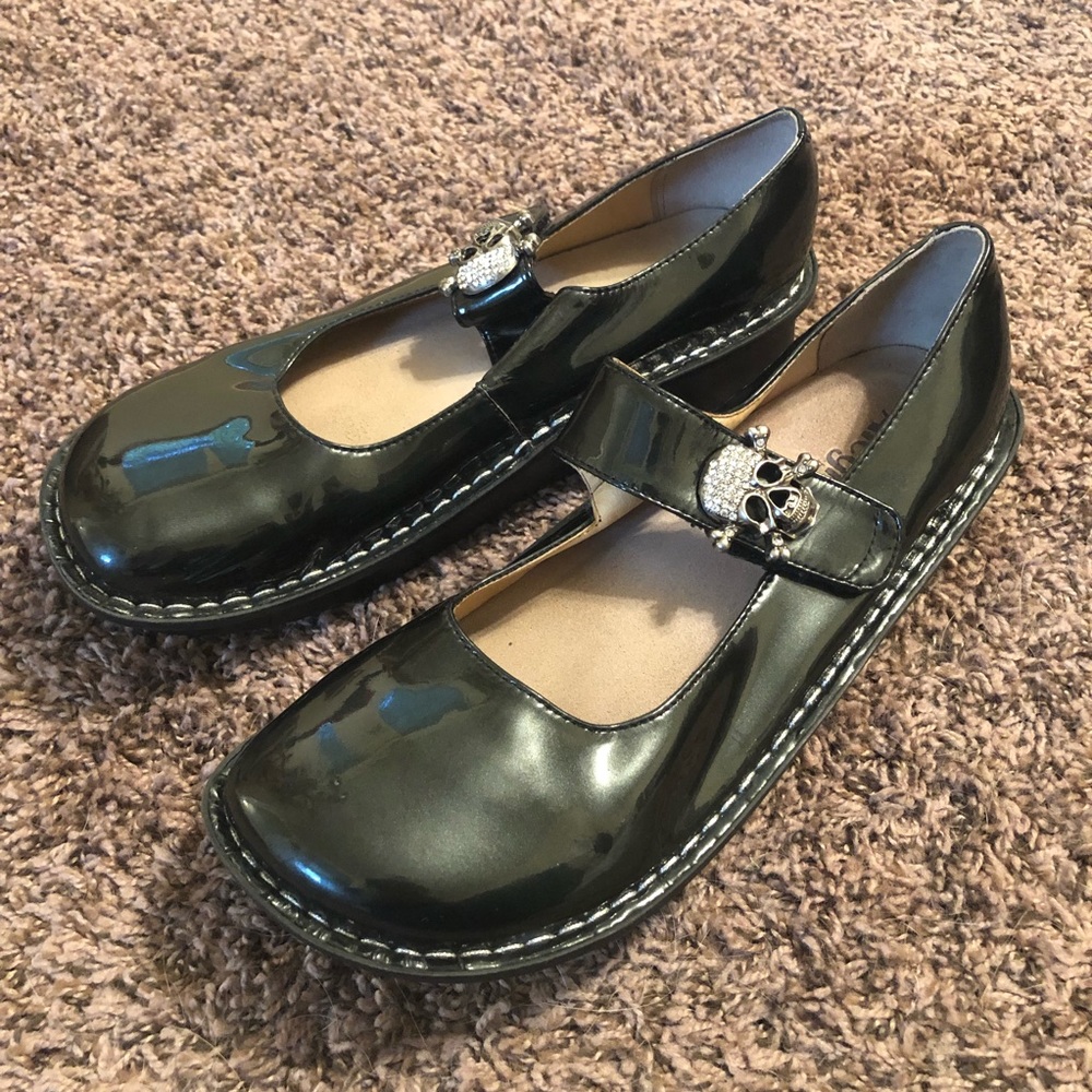 Alegria Paloma Mary Jane with Skulls - Size 42